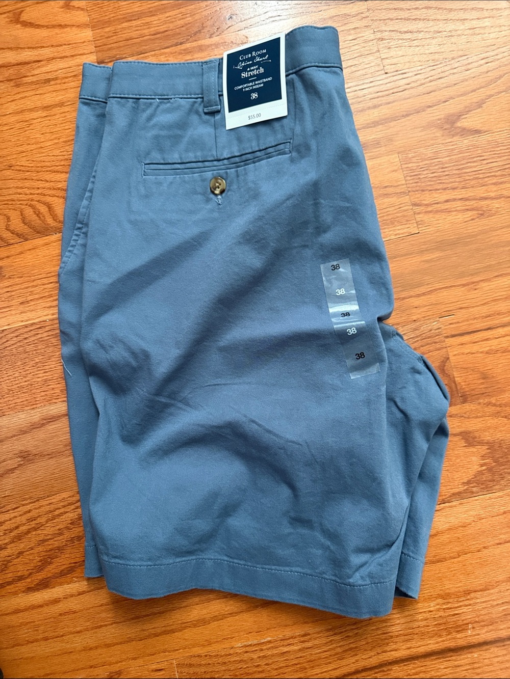 Club Room Slate Blue Men’s Stretch Shorts